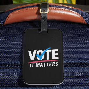 Stem Verkiezing 2024 Kiezers Democratische Politie Bagagelabel
