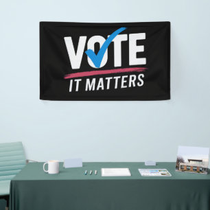 Stem Verkiezing 2024 Kiezers Democratische Politie Spandoek