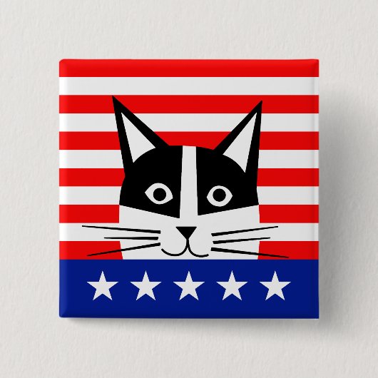 STEM! vierkante Button (Voorkant)