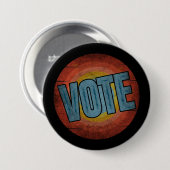 STEM VINTAGE RONDE BUTTON 7,6 CM (Voorkant /achterkant)