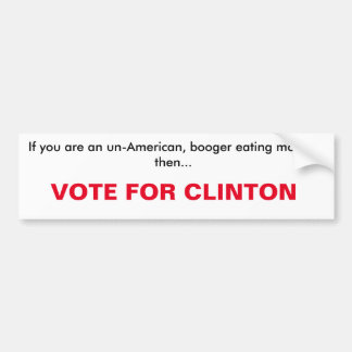stem voor Bumpersticker clinton