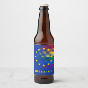 stem voor de regenboog tijdens de europese verkiez bier etiket