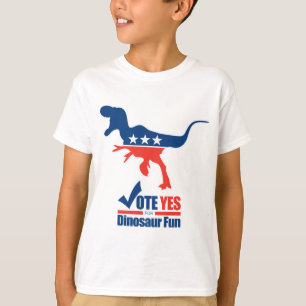 Stem voor dinosaurusplezier t-shirt
