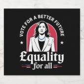 Stem voor een beter toekomstig President 2024 Bier Etiket (Enkel label)