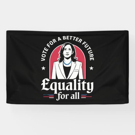 Stem voor een beter toekomstig President 2024 Spandoek (Horizontaal)