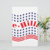 stem voor hillary briefpapier (Staand voorkant)