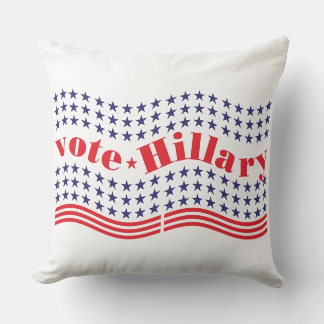 stem voor hillary kussen (Voorkant)