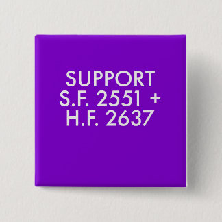 Stem voor kunst! vierkante button 5,1 cm