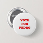 stem voor pedro ronde button 5,7 cm (Voorkant /achterkant)
