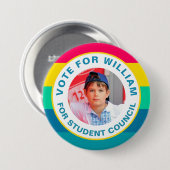 Stem voor President: Studentenraad Ronde Button 7,6 Cm (Voorkant /achterkant)