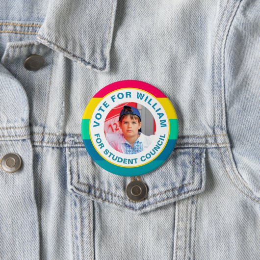 Stem voor President: Studentenraad Ronde Button 7,6 Cm (In situ)