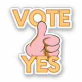 Stem vóór sticker (Voorkant)