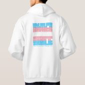 Stem voor Trans Rights Hoodie (Achterkant)