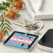 Stem voor Trans Rights Sleutelhanger (Voorkant Rechts)