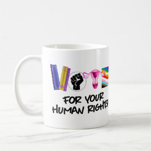 Stem voor uw mensenrechten koffiemok