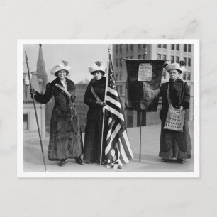 Stem voor vrouwen vintage geïnspireerd Suffragett Briefkaart