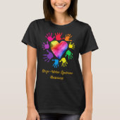 Stem Weber Syndrome Awareness Hands T-shirt (Voorkant)