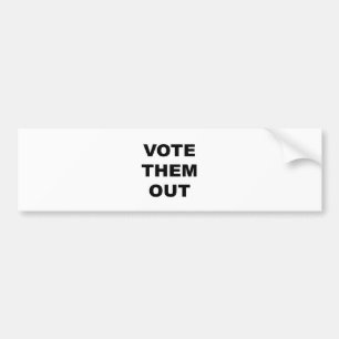 Stem ze uit bumpersticker