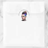 Stem zoals je rechten Afhankelijk ervan Ronde Sticker (Tas)