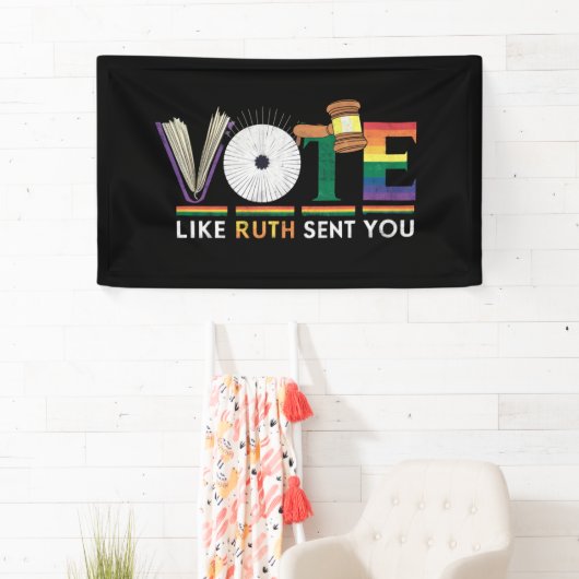 Stem zoals Ruth stuurde je Gavel Feministen LGBT P Spandoek (Insitu)