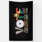 Stem zoals Ruth stuurde je Gavel Feministen LGBT P Spandoek (Verticaal)