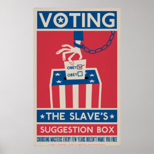 Stemafdrukken Poster