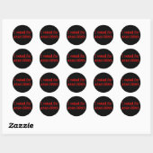 Stemanarchisme Ronde Sticker (Vel)