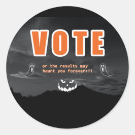 Stemangst Tactiek Ronde Sticker