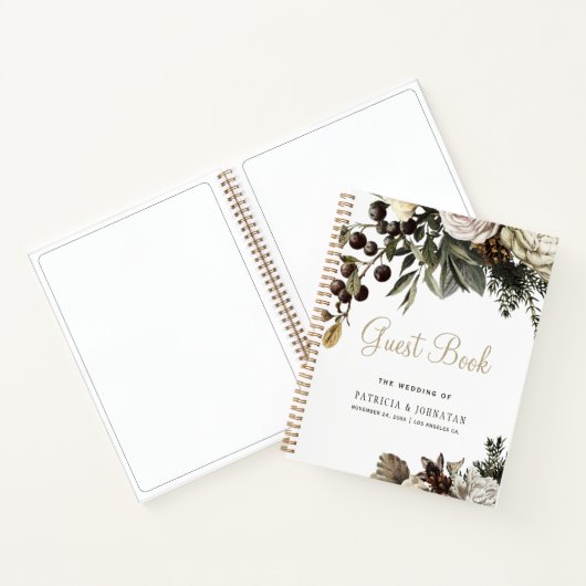 Stembloem in het gastenboek notitieboek (Binnen)