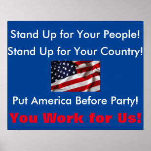 Stembord van het gemeentehuis poster