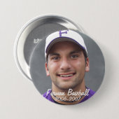 Stembridge W2007Mok, Furman Baseball, 2006-2007 Ronde Button 7,6 Cm (Voorkant /achterkant)