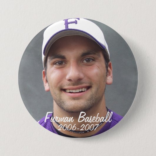 Stembridge W2007Mok, Furman Baseball, 2006-2007 Ronde Button 7,6 Cm (Voorkant)