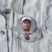 Stembridge W2007Mok, Furman Baseball, 2006-2007 Ronde Button 7,6 Cm (In situ)