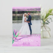 Stemelegante florale bouquet van tulpen bedankkaart (Staand voorkant)