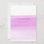 Stemelegante florale bouquet van tulpen bedankkaart (Achterkant)