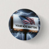 Stemherinnering Billboard met Lightning Ronde Button 3,2 Cm (Voorkant)