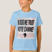 Stemhond Amerikaanse vlag Kinder T-shirt (Voorkant)