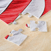 Stemhond met Amerikaanse vlag Puzzle Legpuzzel (Zijkant)