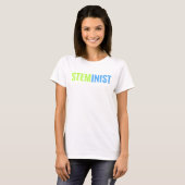 STEMinist Ringer T-shirt (Voorkant volledig)