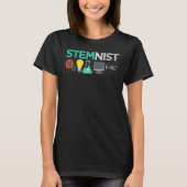 Steminist Science Technology Engineering Math STEM T-shirt (Voorkant)