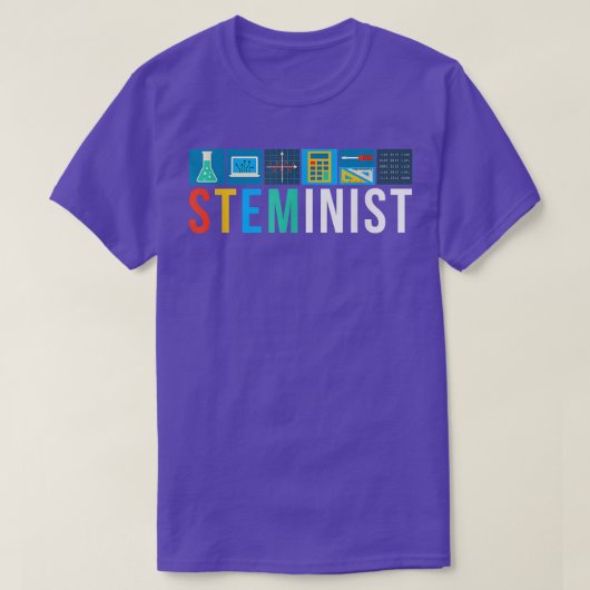 Steminist Science Technology Engineering Math STEM T-shirt (Design voorkant)