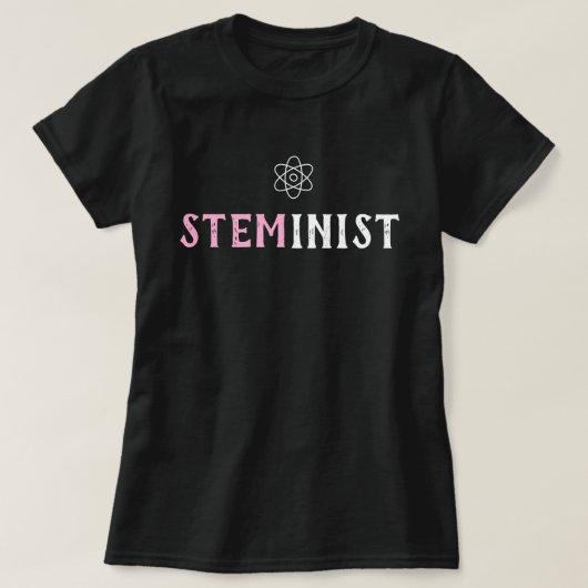 STEMinist Science Technology Engineering Wiskunde T-shirt (Design voorkant)