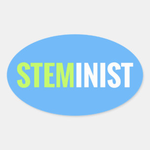 STEMinist Sticker - Ovaal