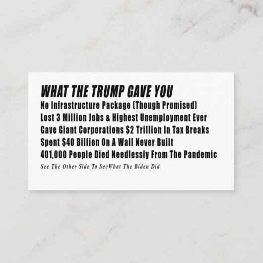 Stemkaart Informatiekaartje (Achterkant)