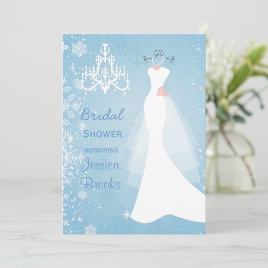 Stemkleding Chandelier Bridal - Uitnodiging (Staand voorkant)