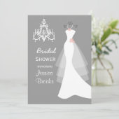 Stemkleding Chandelier Bridal - Uitnodiging (Staand voorkant)