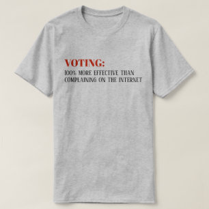 "Stemmen 100% effectiever dan internet" T-shirt