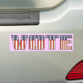 Stemmen alleen maar Bumpersticker (Op auto)