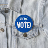 STEMMEN alsjeblieft! Blue Campaign Button (In situ)