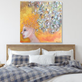 Stemmen Angst Canvas Print (Insitu (Slaapkamer))